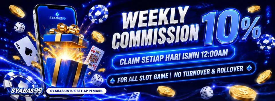 Syabas99 weekly commission 10%